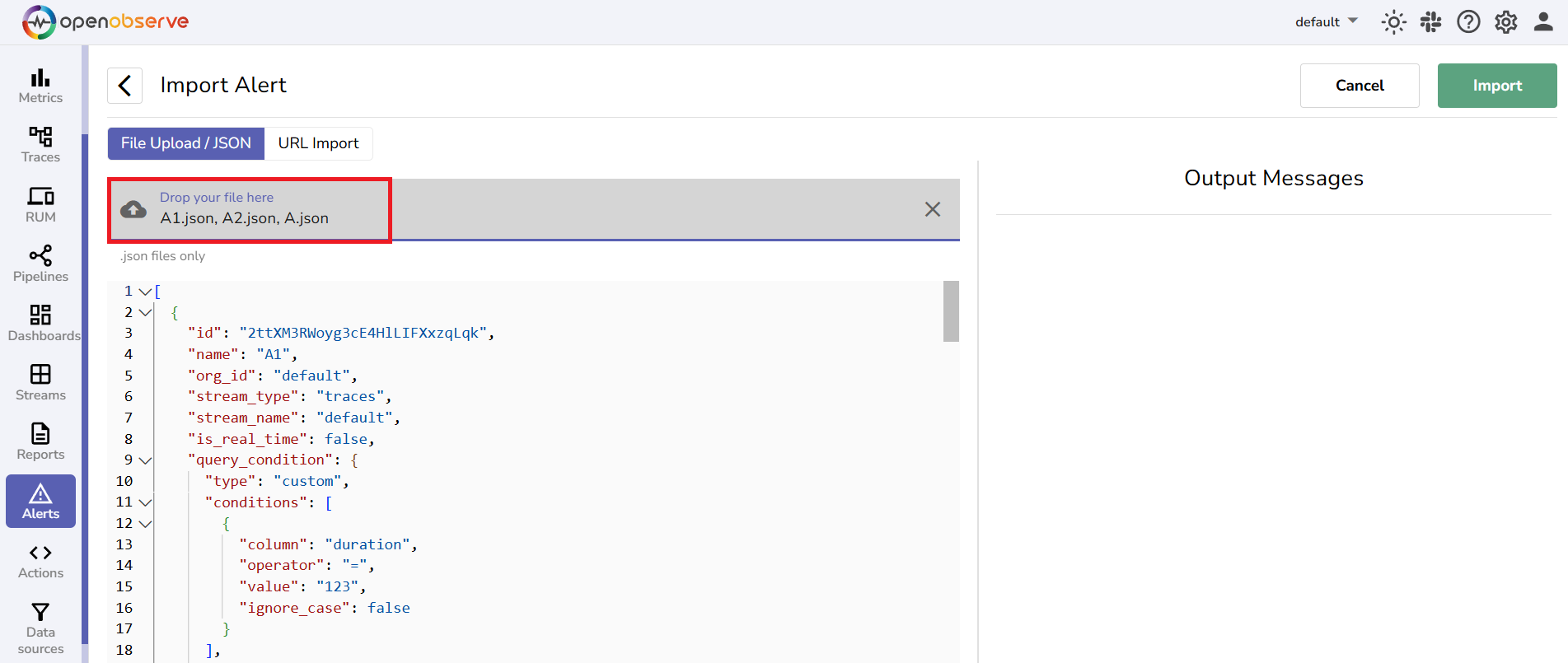 import-alerts-in -bulk
