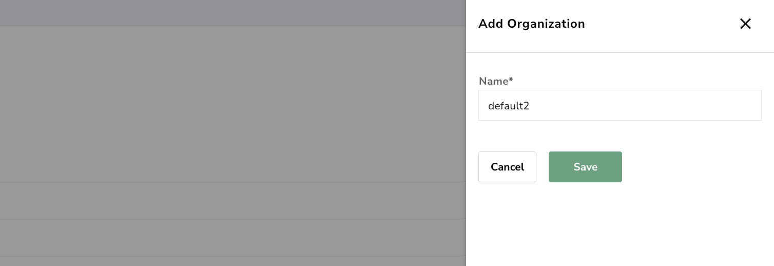 Create an Organization