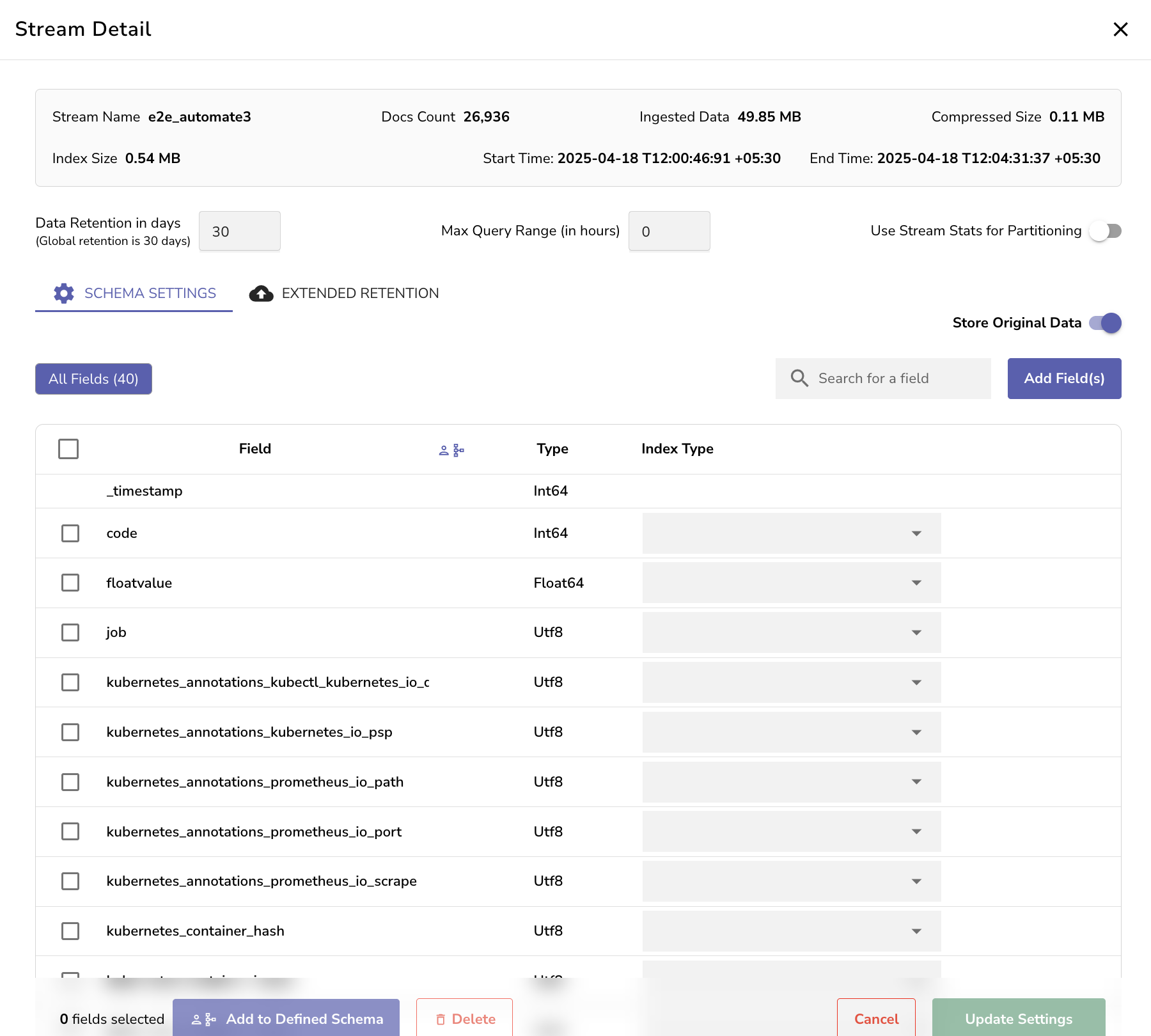 schema settings field type detection