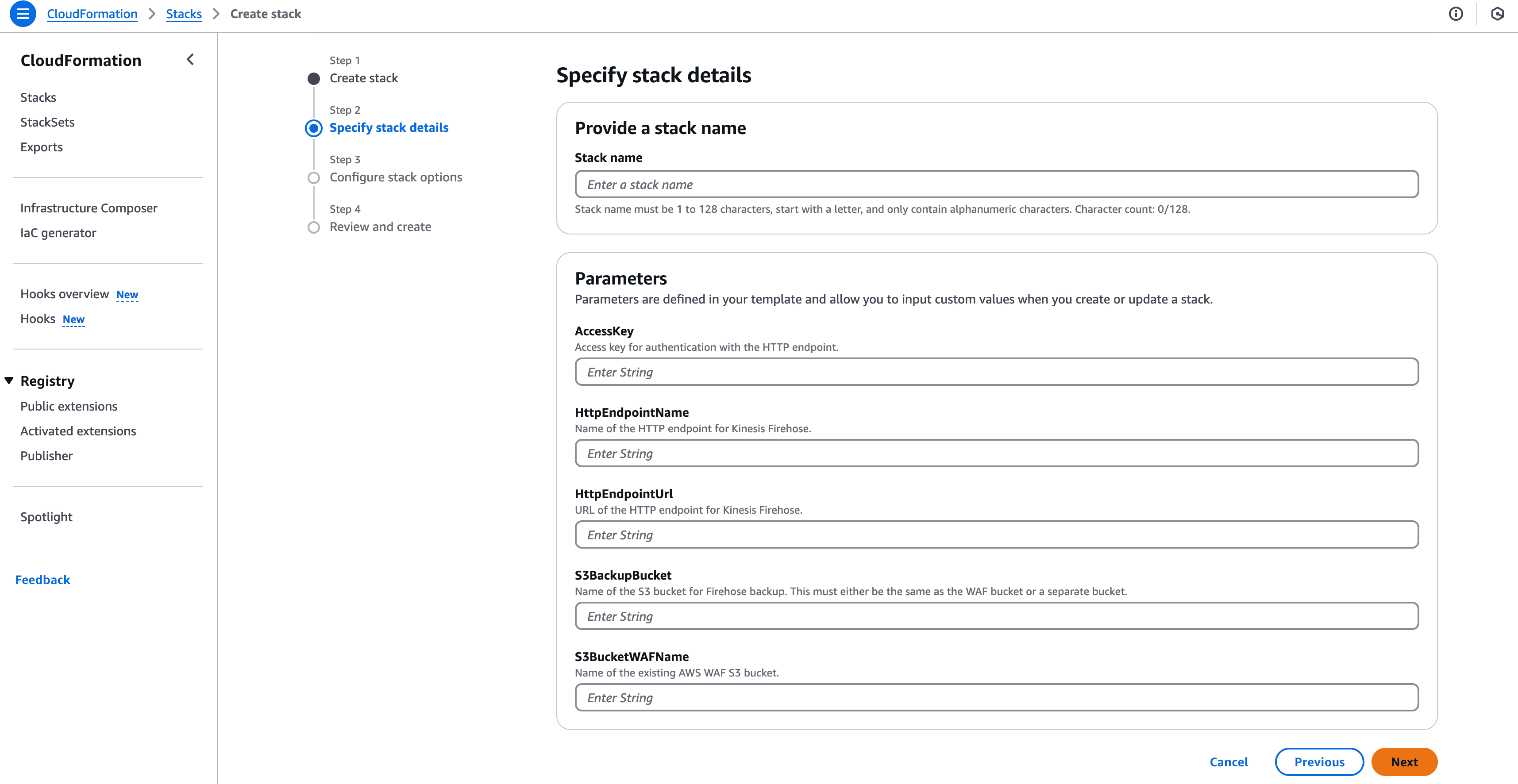 Deploy CloudFormation Stack